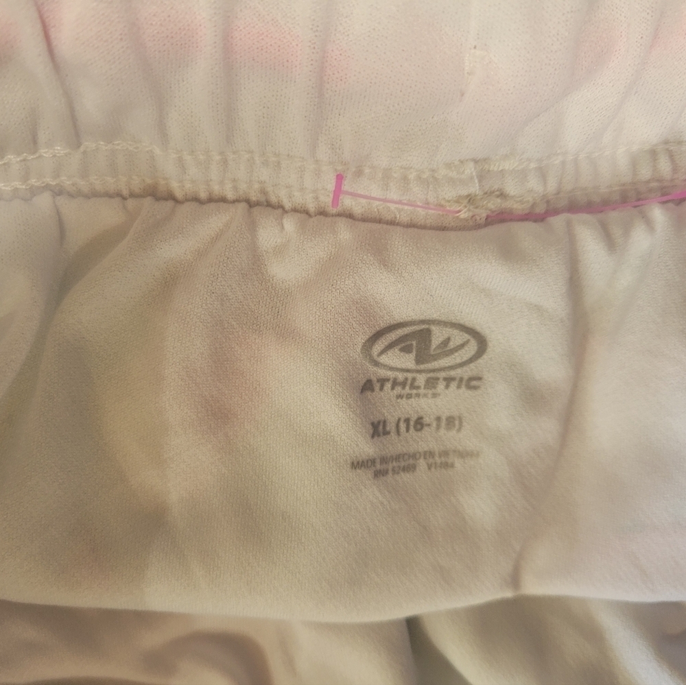 Athletic Works Pink and Yellow Tropical Print Shorts - Picture 5 of 8